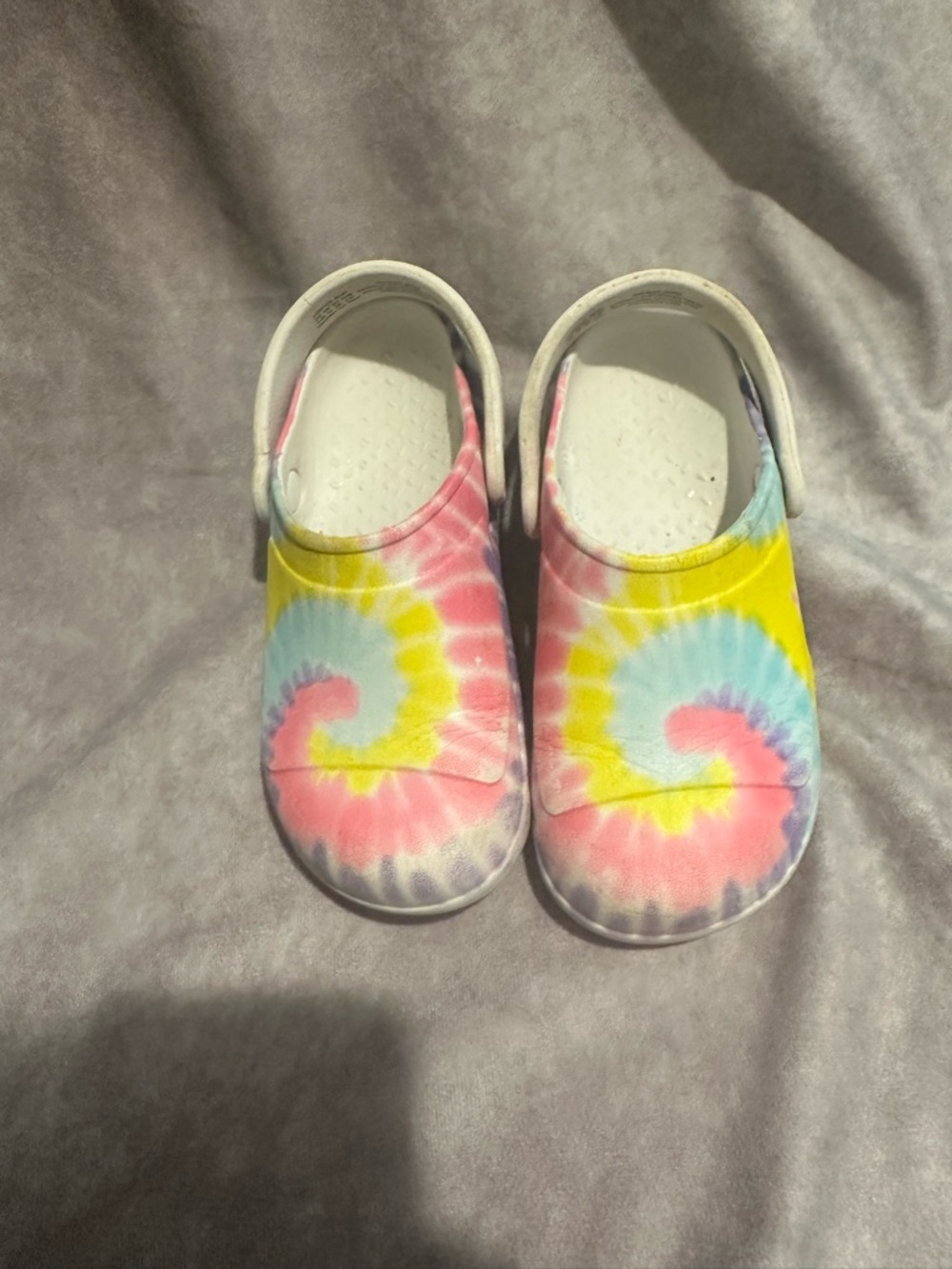 Stride Rite Kids Tie-Dye Clog Sandals - Pink, Yellow & Blue